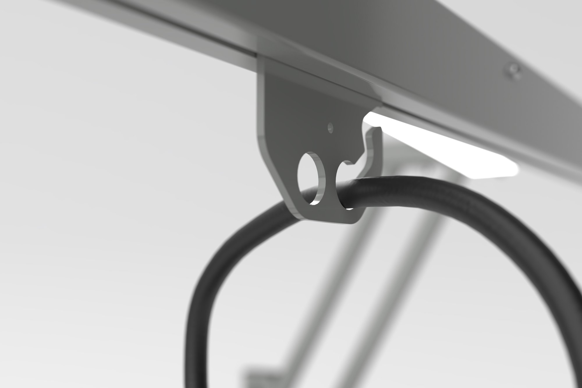 White Sweep_2mx1m Weld Workstation_Grey_Closeup_Tool Trolley